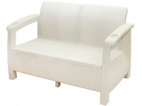 Двухместный диван Yalta Sofa Seаt белый купить в Улан-Удэ