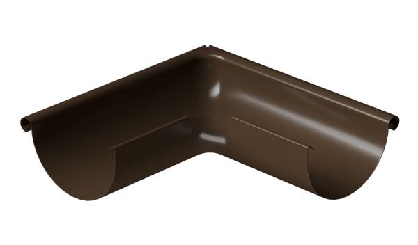 Угол внешний 90° D125 Döcke STAL PREMIUM Каштан, (RAL 8017) купить в Улан-Удэ