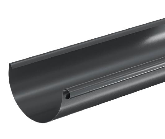 Водосток Aquasistem, система 125x90 - Водосточный желоб 3.00м RAL 7024 Тёмно-серый купить в Улан-Удэ