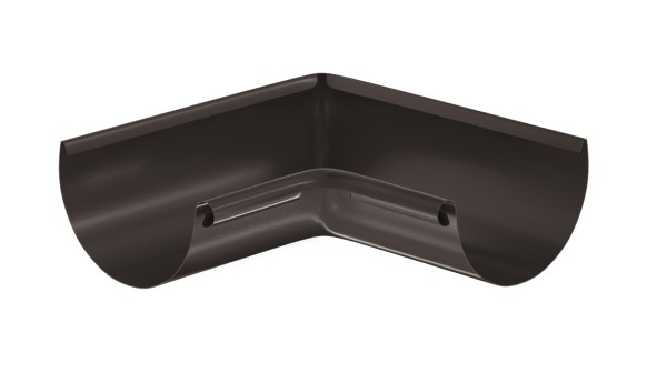 Водосток Aquasistem, система 125x90 - Угол желоба, внутренний 90° RR 32 Тёмно-Коричневый купить в Улан-Удэ