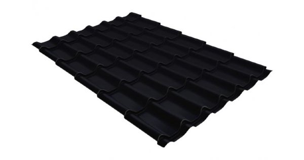 Металлочерепица классик GL 0,5 Velur20 RAL 9005 черный купить в Улан-Удэ