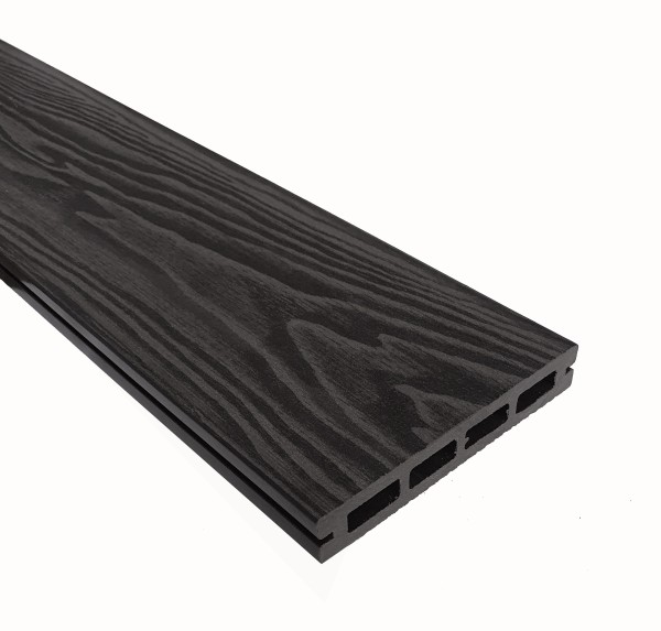 Террасная доска из ДПК Terrapol Смарт 3D Пустотелая с пазом Черное дерево купить в Улан-Удэ