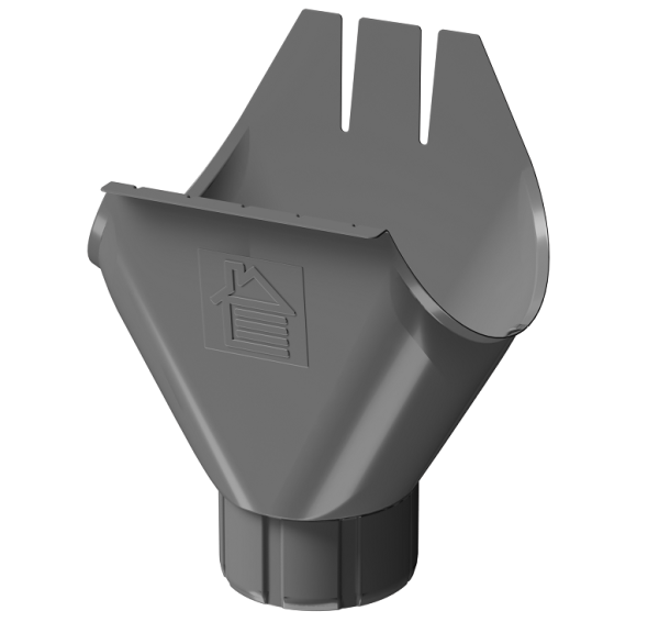 Воронка желоба D125 Döcke STAL PREMIUM Графит, (RAL 7024) купить в Улан-Удэ