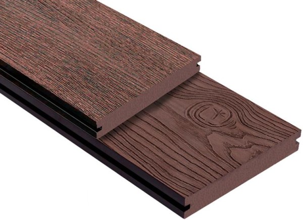 Террасная доска ДПК Outdoor 3D полнотелая STORM/OCEAN BROWN коричневая микс купить в Улан-Удэ