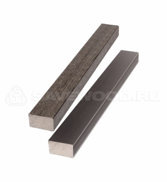 Брус лавочный ДПК полнотелый Savewood тёмно-коричневый купить в Улан-Удэ