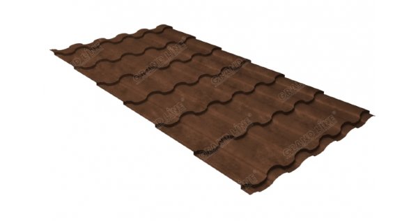 Металлочерепица кредо GL 0,5 Safari Twincolor Brown купить в Улан-Удэ