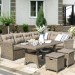 Комплект мебели AFINA плетеной из иск. ротанга AFM-307B Beige купить в Улан-Удэ