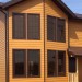 Фиброцементный сайдинг Latonit Красное дерево (RAL 8001/8008) купить в Улан-Удэ