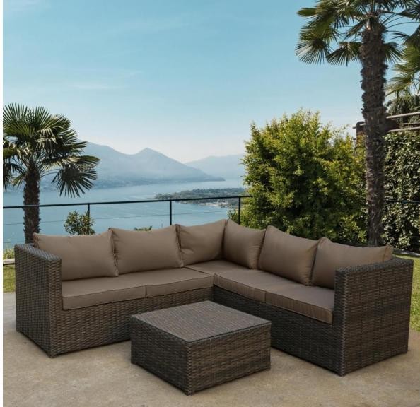 Комплект мебели AFINA плетеной из иск. ротанга YR825A Brown/Beige купить в Улан-Удэ