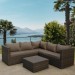 Комплект мебели AFINA плетеной из иск. ротанга YR825A Brown/Beige купить в Улан-Удэ