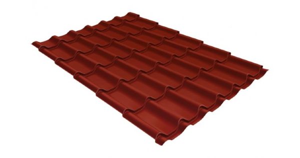 Металлочерепица классик GL 0,5 Velur20 RAL 3009 оксидно-красный купить в Улан-Удэ