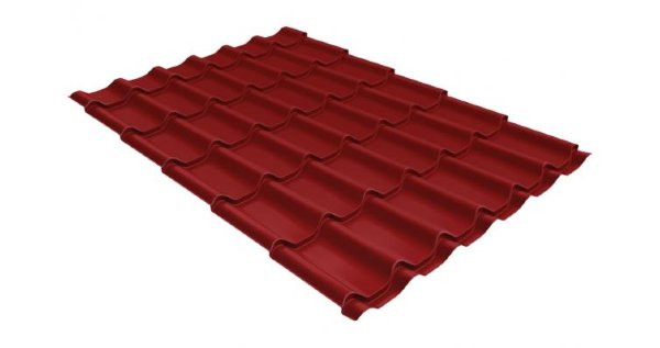 Металлочерепица классик 0,5 Satin RAL 3011 коричнево-красный купить в Улан-Удэ