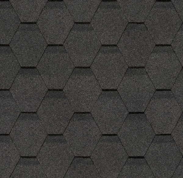 Гибкая черепица Docke, коллекция Шестигранник Серый купить в Улан-Удэ
