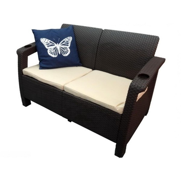 Двухместный диван Yalta Sofa Seаt венге купить в Улан-Удэ