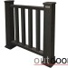 Ограждение из ДПК Outdoor Классик 3D STORM чёрный купить в Улан-Удэ