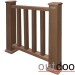 Ограждение из ДПК Outdoor Классик 3D STORM коричневый микс купить в Улан-Удэ