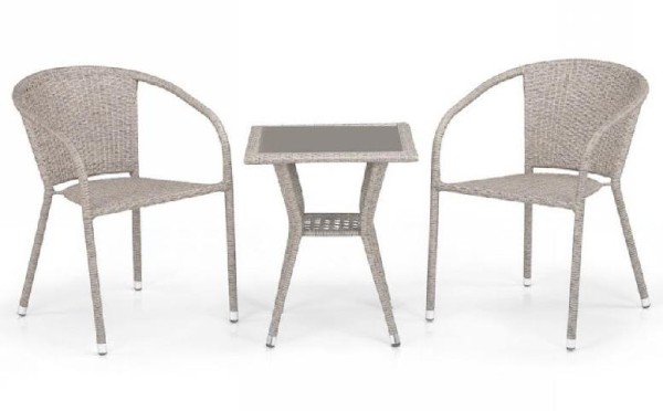 Комплект плетеной мебели AFINA из иск. ротанга T25C/Y137C-W85 Latte 2Pcs купить в Улан-Удэ