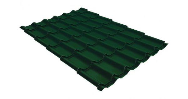 Металлочерепица классик 0,5 Satin RAL 6005 зеленый мох купить в Улан-Удэ