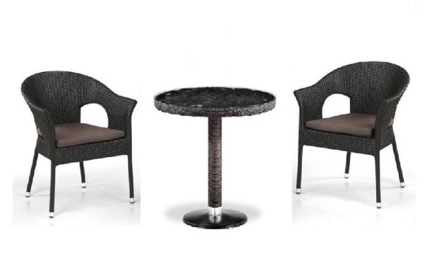 Комплект плетеной мебели AFINA из иск. ротанга T601/Y79A-W53 Brown 2Pcs купить в Улан-Удэ