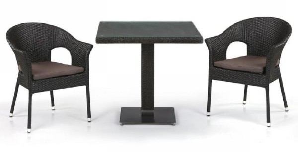 Комплект плетеной мебели AFINA из иск. ротанга T605SWT/Y79A-W53 Brown 2Pcs купить в Улан-Удэ