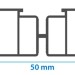Лага алюминиевая KRONEX 50x25x3000 мм несущая купить в Улан-Удэ