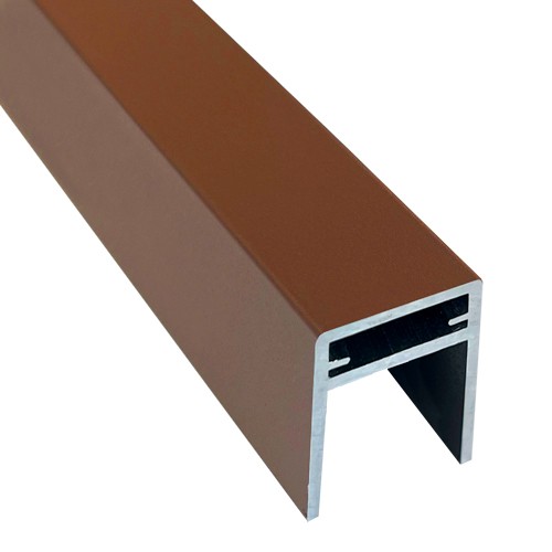 П-профиль Алюминиевый EasyDecking 35x25 Коричневый купить в Улан-Удэ