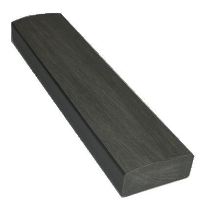 Лавочный брус Ecodecking Некст полнотелый брашированный 70х35 графит купить в Улан-Удэ