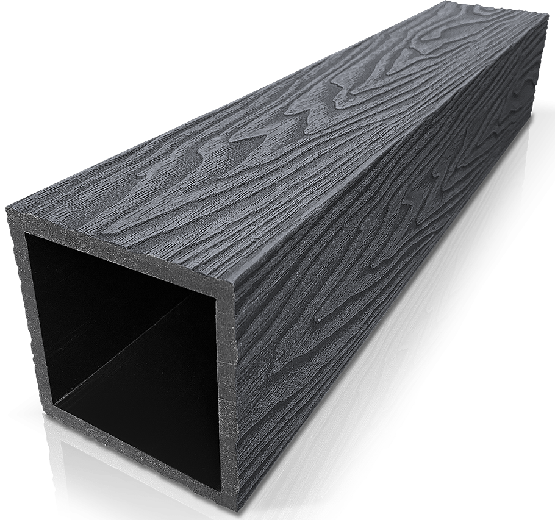 Столб ДПК 3D GardenParkett фактура дерева Графит купить в Улан-Удэ