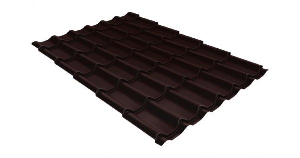 Металлочерепица классик 0,5 Satin RAL 8017 шоколад купить в Улан-Удэ