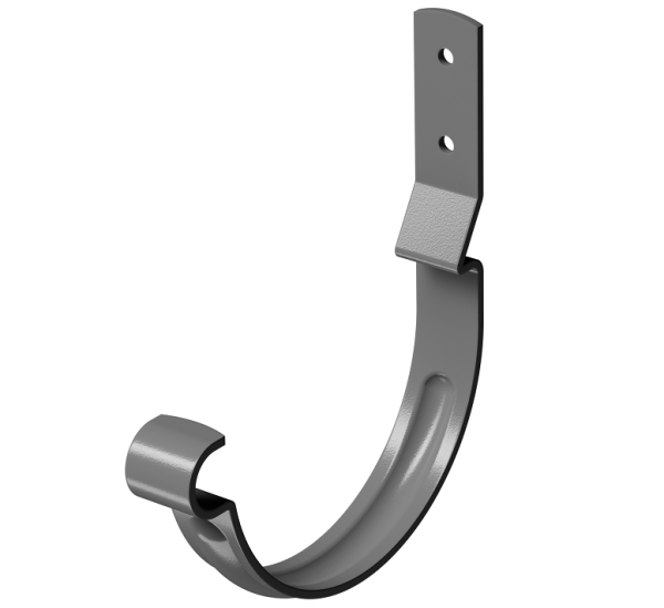 Карнизный крюк короткий (гнутый) D125 Döcke STAL PREMIUM Графит, (RAL 7024) купить в Улан-Удэ