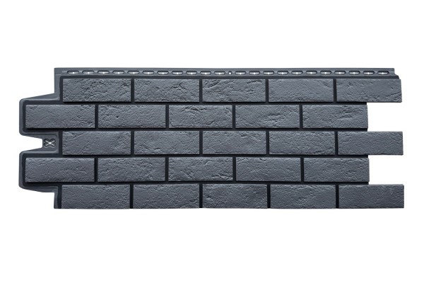 ФП Grand Line состаренный кирпич премиум Графит (шов RAL 9005) купить в Улан-Удэ